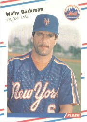 1988 Fleer Baseball Cards      128     Wally Backman
